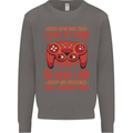 Antisocial Gamer Gaming Leave My Room Mens Sweatshirt Jumper Charcoal