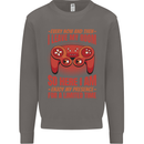 Antisocial Gamer Gaming Leave My Room Mens Sweatshirt Jumper Charcoal