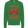 Antisocial Gamer Gaming Leave My Room Mens Sweatshirt Jumper Irish Green
