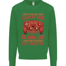 Antisocial Gamer Gaming Leave My Room Mens Sweatshirt Jumper Irish Green