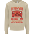 Antisocial Gamer Gaming Leave My Room Mens Sweatshirt Jumper Sand