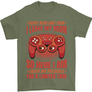 Antisocial Gamer Gaming Leave My Room Mens T-Shirt 100% Cotton Military Green