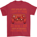 Antisocial Gamer Gaming Leave My Room Mens T-Shirt 100% Cotton Red