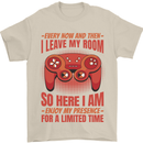 Antisocial Gamer Gaming Leave My Room Mens T-Shirt 100% Cotton Sand