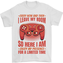 Antisocial Gamer Gaming Leave My Room Mens T-Shirt 100% Cotton White