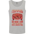 Antisocial Gamer Gaming Leave My Room Mens Vest Tank Top Sports Grey