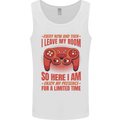 Antisocial Gamer Gaming Leave My Room Mens Vest Tank Top White