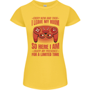 Antisocial Gamer Gaming Leave My Room Womens Petite Cut T-Shirt Yellow
