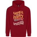 Antisocial Gamer Video Gaming Joypad Childrens Kids Hoodie Red
