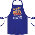 Antisocial Gamer Video Gaming Joypad Cotton Apron 100% Organic Royal Blue