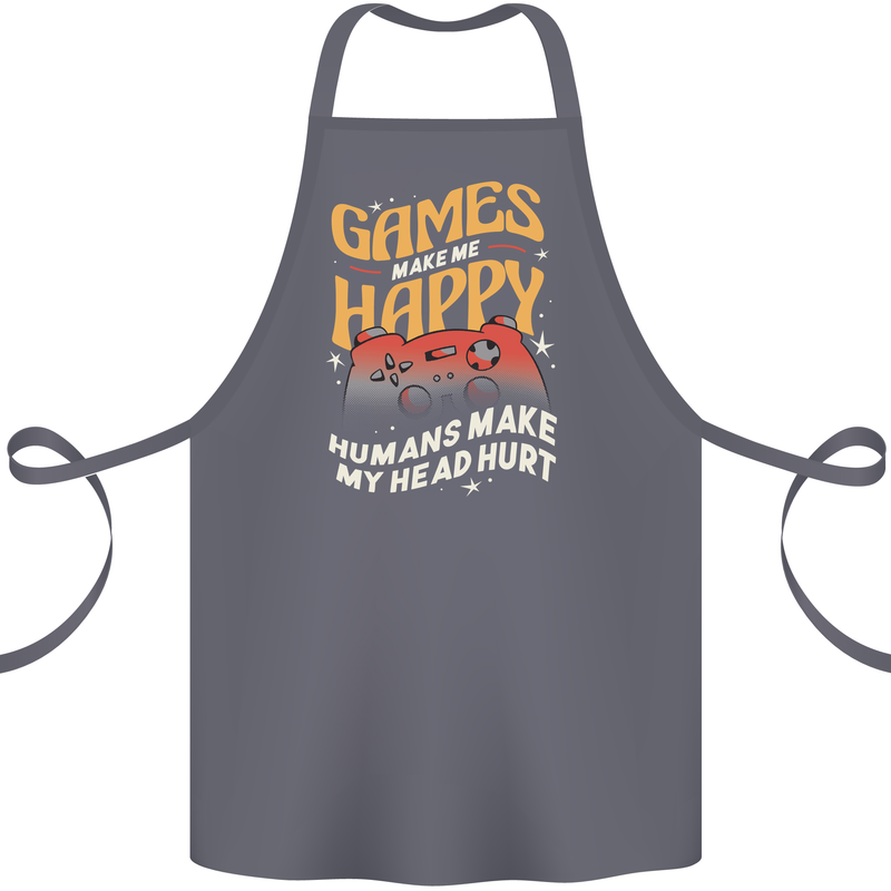 Antisocial Gamer Video Gaming Joypad Cotton Apron 100% Organic Steel