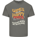 Antisocial Gamer Video Gaming Joypad Kids T-Shirt Childrens Charcoal