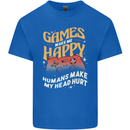 Antisocial Gamer Video Gaming Joypad Kids T-Shirt Childrens Royal Blue