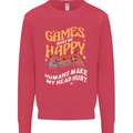 Antisocial Gamer Video Gaming Joypad Mens Sweatshirt Jumper Heliconia