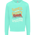 Antisocial Gamer Video Gaming Joypad Mens Sweatshirt Jumper Peppermint