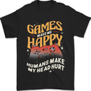Antisocial Gamer Video Gaming Joypad Mens T-Shirt 100% Cotton Black