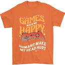 Antisocial Gamer Video Gaming Joypad Mens T-Shirt 100% Cotton Orange