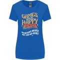 Antisocial Gamer Video Gaming Joypad Womens Wider Cut T-Shirt Royal Blue