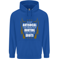 Antisocial I Prefer to Go Hunting Hunter Childrens Kids Hoodie Royal Blue