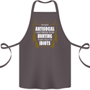 Antisocial I Prefer to Go Hunting Hunter Cotton Apron 100% Organic Dark Grey