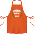 Antisocial I Prefer to Go Hunting Hunter Cotton Apron 100% Organic Orange