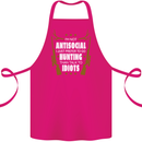 Antisocial I Prefer to Go Hunting Hunter Cotton Apron 100% Organic Pink
