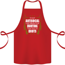 Antisocial I Prefer to Go Hunting Hunter Cotton Apron 100% Organic Red
