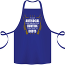 Antisocial I Prefer to Go Hunting Hunter Cotton Apron 100% Organic Royal Blue