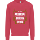Antisocial I Prefer to Go Hunting Hunter Kids Sweatshirt Jumper Heliconia