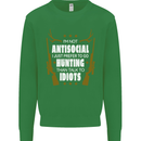 Antisocial I Prefer to Go Hunting Hunter Kids Sweatshirt Jumper Irish Green