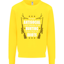 Antisocial I Prefer to Go Hunting Hunter Kids Sweatshirt Jumper Yellow