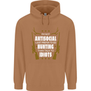 Antisocial I Prefer to Go Hunting Hunter Mens 80% Cotton Hoodie Caramel Latte