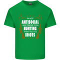 Antisocial I Prefer to Go Hunting Hunter Mens Cotton T-Shirt Tee Top Irish Green