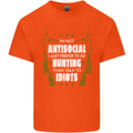 Antisocial I Prefer to Go Hunting Hunter Mens Cotton T-Shirt Tee Top Orange
