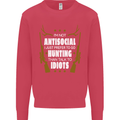 Antisocial I Prefer to Go Hunting Hunter Mens Sweatshirt Jumper Heliconia