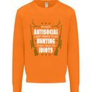 Antisocial I Prefer to Go Hunting Hunter Mens Sweatshirt Jumper Orange