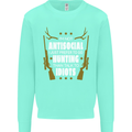 Antisocial I Prefer to Go Hunting Hunter Mens Sweatshirt Jumper Peppermint