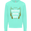 Antisocial I Prefer to Go Hunting Hunter Mens Sweatshirt Jumper Peppermint
