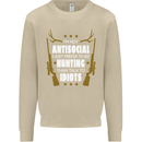 Antisocial I Prefer to Go Hunting Hunter Mens Sweatshirt Jumper Sand
