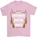 Antisocial I Prefer to Go Hunting Hunter Mens T-Shirt Cotton Gildan Light Pink