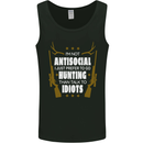 Antisocial I Prefer to Go Hunting Hunter Mens Vest Tank Top Black