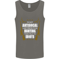 Antisocial I Prefer to Go Hunting Hunter Mens Vest Tank Top Charcoal
