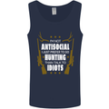 Antisocial I Prefer to Go Hunting Hunter Mens Vest Tank Top Navy Blue