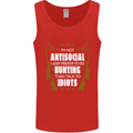 Antisocial I Prefer to Go Hunting Hunter Mens Vest Tank Top Red