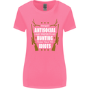 Antisocial I Prefer to Go Hunting Hunter Womens Wider Cut T-Shirt Azalea