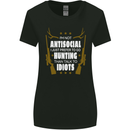 Antisocial I Prefer to Go Hunting Hunter Womens Wider Cut T-Shirt Black