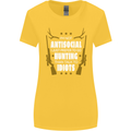 Antisocial I Prefer to Go Hunting Hunter Womens Wider Cut T-Shirt Yellow