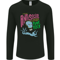 Antisocial Punk Rock Skinhead Octopus Mens Long Sleeve T-Shirt Black