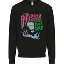 Antisocial Punk Rock Skinhead Octopus Mens Sweatshirt Jumper Black