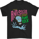 Antisocial Punk Rock Skinhead Octopus Mens T-Shirt 100% Cotton Black